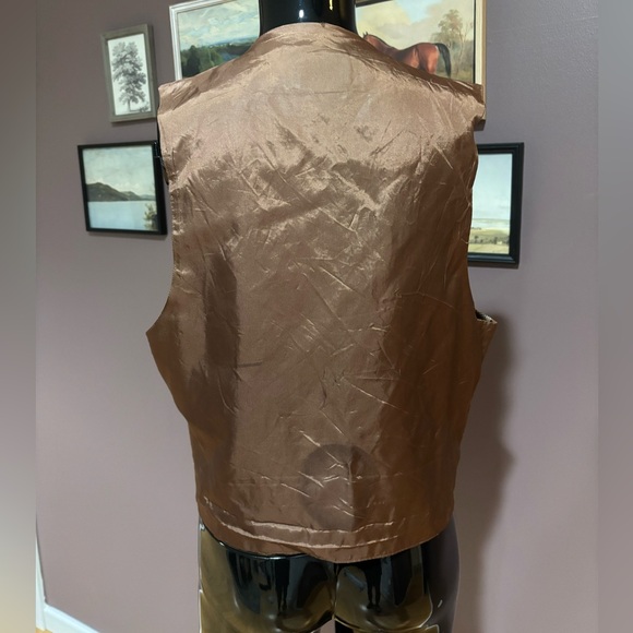 Vintage Lee Brown Herringbone Vest - Picture 4 of 4